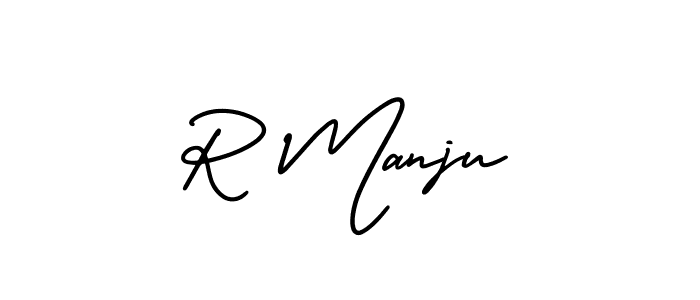 Here are the top 10 professional signature styles for the name R Manju. These are the best autograph styles you can use for your name. R Manju signature style 3 images and pictures png