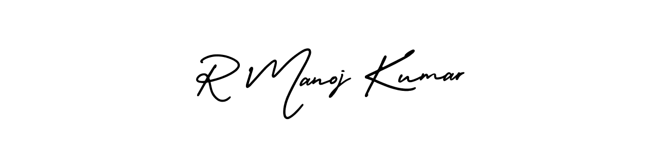 Make a short R Manoj Kumar signature style. Manage your documents anywhere anytime using AmerikaSignatureDemo-Regular. Create and add eSignatures, submit forms, share and send files easily. R Manoj Kumar signature style 3 images and pictures png