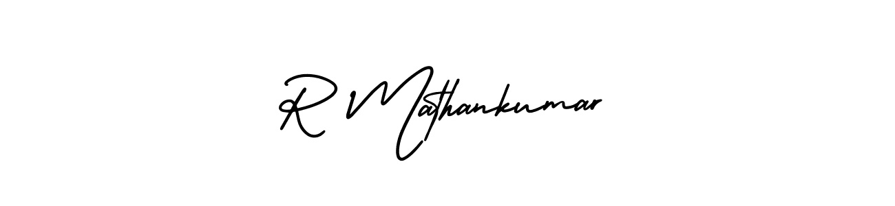 It looks lik you need a new signature style for name R Mathankumar. Design unique handwritten (AmerikaSignatureDemo-Regular) signature with our free signature maker in just a few clicks. R Mathankumar signature style 3 images and pictures png