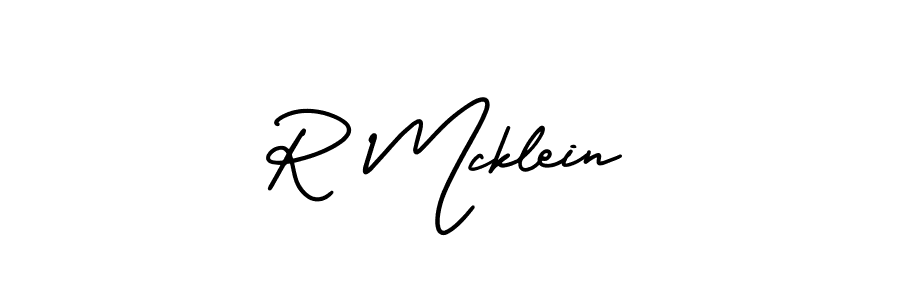 It looks lik you need a new signature style for name R Mcklein. Design unique handwritten (AmerikaSignatureDemo-Regular) signature with our free signature maker in just a few clicks. R Mcklein signature style 3 images and pictures png