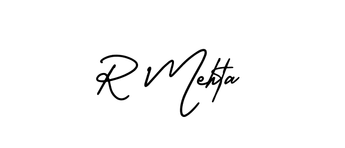 Similarly AmerikaSignatureDemo-Regular is the best handwritten signature design. Signature creator online .You can use it as an online autograph creator for name R Mehta. R Mehta signature style 3 images and pictures png