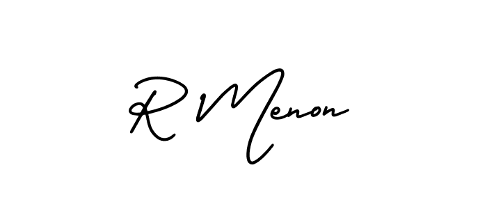 Make a beautiful signature design for name R Menon. Use this online signature maker to create a handwritten signature for free. R Menon signature style 3 images and pictures png