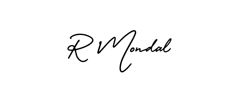 Also You can easily find your signature by using the search form. We will create R Mondal name handwritten signature images for you free of cost using AmerikaSignatureDemo-Regular sign style. R Mondal signature style 3 images and pictures png