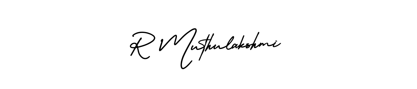 Make a short R Muthulakshmi signature style. Manage your documents anywhere anytime using AmerikaSignatureDemo-Regular. Create and add eSignatures, submit forms, share and send files easily. R Muthulakshmi signature style 3 images and pictures png