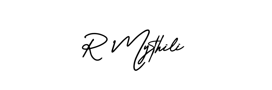 Also You can easily find your signature by using the search form. We will create R Mythili name handwritten signature images for you free of cost using AmerikaSignatureDemo-Regular sign style. R Mythili signature style 3 images and pictures png