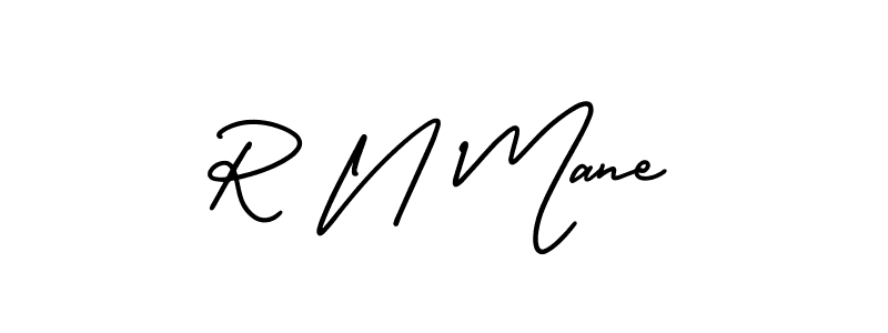 How to make R N Mane signature? AmerikaSignatureDemo-Regular is a professional autograph style. Create handwritten signature for R N Mane name. R N Mane signature style 3 images and pictures png