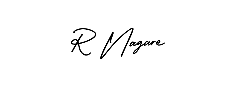 Check out images of Autograph of R Nagare name. Actor R Nagare Signature Style. AmerikaSignatureDemo-Regular is a professional sign style online. R Nagare signature style 3 images and pictures png
