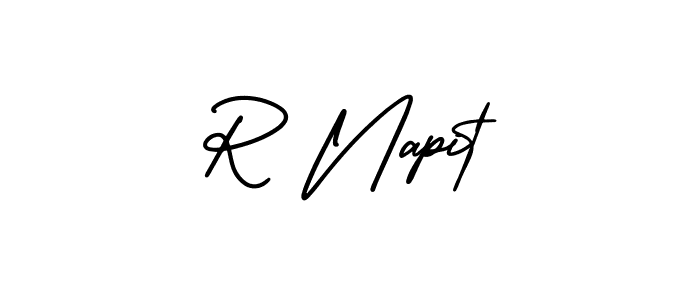 Also we have R Napit name is the best signature style. Create professional handwritten signature collection using AmerikaSignatureDemo-Regular autograph style. R Napit signature style 3 images and pictures png