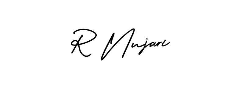 Also we have R Nujari name is the best signature style. Create professional handwritten signature collection using AmerikaSignatureDemo-Regular autograph style. R Nujari signature style 3 images and pictures png