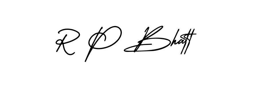 Similarly AmerikaSignatureDemo-Regular is the best handwritten signature design. Signature creator online .You can use it as an online autograph creator for name R P Bhatt. R P Bhatt signature style 3 images and pictures png