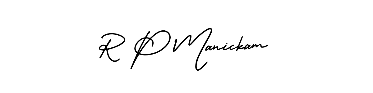 AmerikaSignatureDemo-Regular is a professional signature style that is perfect for those who want to add a touch of class to their signature. It is also a great choice for those who want to make their signature more unique. Get R P Manickam name to fancy signature for free. R P Manickam signature style 3 images and pictures png