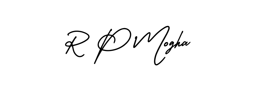 if you are searching for the best signature style for your name R P Mogha. so please give up your signature search. here we have designed multiple signature styles  using AmerikaSignatureDemo-Regular. R P Mogha signature style 3 images and pictures png