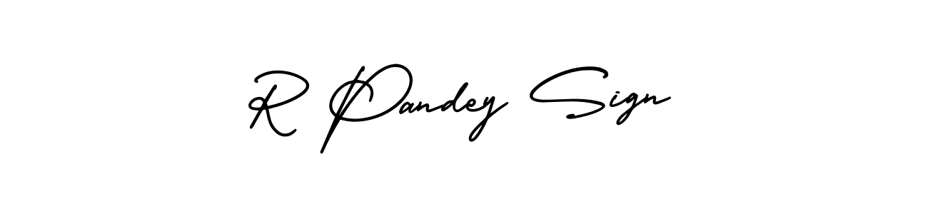 How to make R Pandey Sign name signature. Use AmerikaSignatureDemo-Regular style for creating short signs online. This is the latest handwritten sign. R Pandey Sign signature style 3 images and pictures png