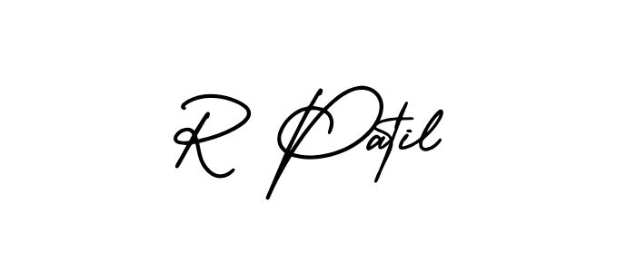 Make a beautiful signature design for name R Patil. With this signature (AmerikaSignatureDemo-Regular) style, you can create a handwritten signature for free. R Patil signature style 3 images and pictures png