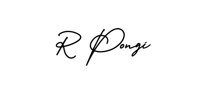 AmerikaSignatureDemo-Regular is a professional signature style that is perfect for those who want to add a touch of class to their signature. It is also a great choice for those who want to make their signature more unique. Get R Pongi name to fancy signature for free. R Pongi signature style 3 images and pictures png