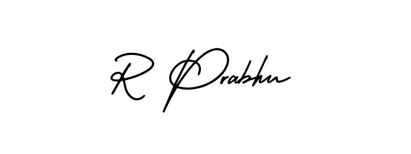 It looks lik you need a new signature style for name R Prabhu. Design unique handwritten (AmerikaSignatureDemo-Regular) signature with our free signature maker in just a few clicks. R Prabhu signature style 3 images and pictures png