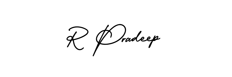 Best and Professional Signature Style for R Pradeep. AmerikaSignatureDemo-Regular Best Signature Style Collection. R Pradeep signature style 3 images and pictures png