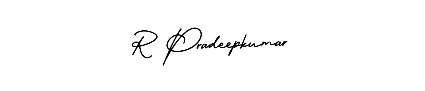 Make a beautiful signature design for name R Pradeepkumar. Use this online signature maker to create a handwritten signature for free. R Pradeepkumar signature style 3 images and pictures png