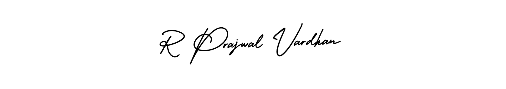 R Prajwal Vardhan stylish signature style. Best Handwritten Sign (AmerikaSignatureDemo-Regular) for my name. Handwritten Signature Collection Ideas for my name R Prajwal Vardhan. R Prajwal Vardhan signature style 3 images and pictures png