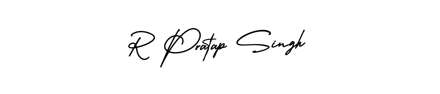 R Pratap Singh stylish signature style. Best Handwritten Sign (AmerikaSignatureDemo-Regular) for my name. Handwritten Signature Collection Ideas for my name R Pratap Singh. R Pratap Singh signature style 3 images and pictures png