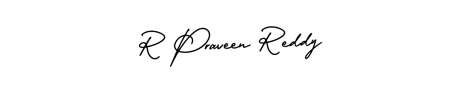 Also we have R Praveen Reddy name is the best signature style. Create professional handwritten signature collection using AmerikaSignatureDemo-Regular autograph style. R Praveen Reddy signature style 3 images and pictures png