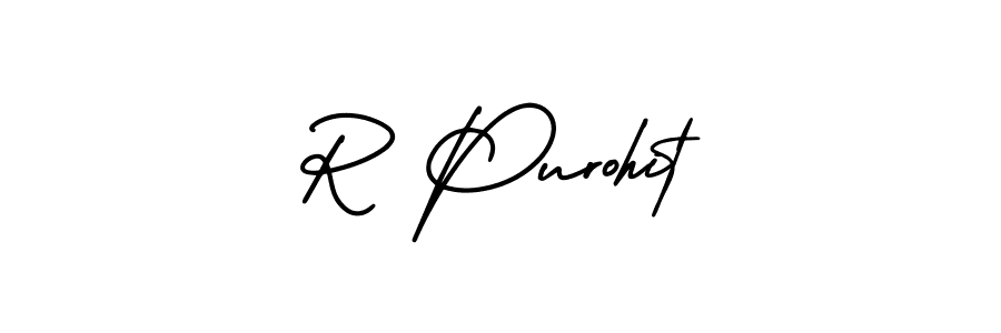 Best and Professional Signature Style for R Purohit. AmerikaSignatureDemo-Regular Best Signature Style Collection. R Purohit signature style 3 images and pictures png