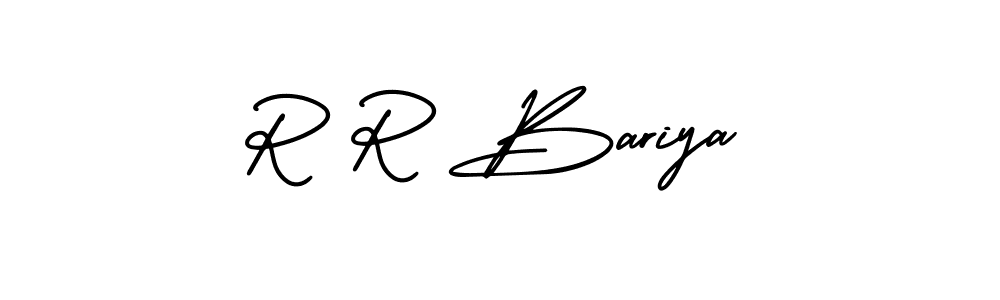 How to Draw R R Bariya signature style? AmerikaSignatureDemo-Regular is a latest design signature styles for name R R Bariya. R R Bariya signature style 3 images and pictures png