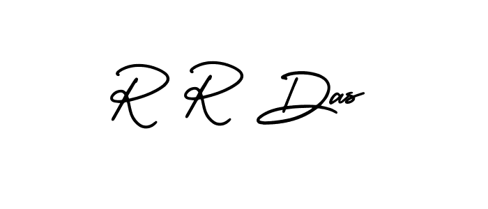 Make a beautiful signature design for name R R Das. With this signature (AmerikaSignatureDemo-Regular) style, you can create a handwritten signature for free. R R Das signature style 3 images and pictures png