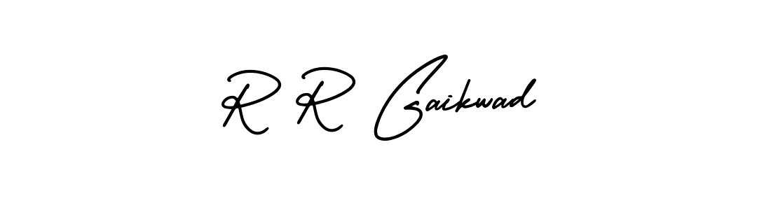 Create a beautiful signature design for name R R Gaikwad. With this signature (AmerikaSignatureDemo-Regular) fonts, you can make a handwritten signature for free. R R Gaikwad signature style 3 images and pictures png