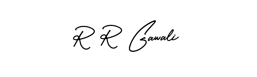 Also You can easily find your signature by using the search form. We will create R R Gawali name handwritten signature images for you free of cost using AmerikaSignatureDemo-Regular sign style. R R Gawali signature style 3 images and pictures png