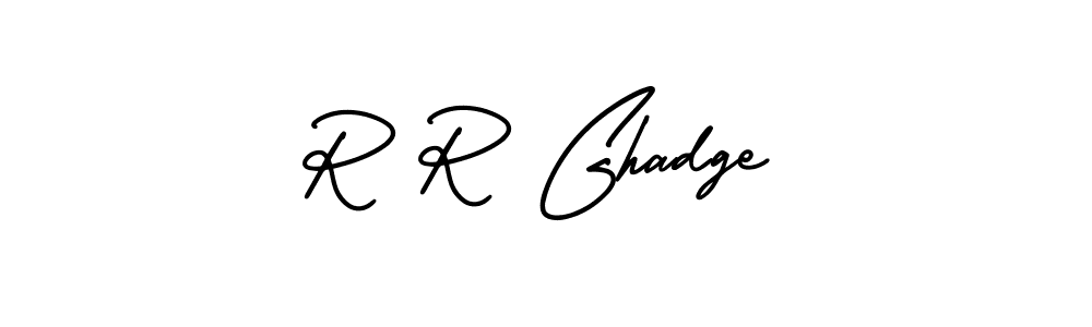 How to Draw R R Ghadge signature style? AmerikaSignatureDemo-Regular is a latest design signature styles for name R R Ghadge. R R Ghadge signature style 3 images and pictures png