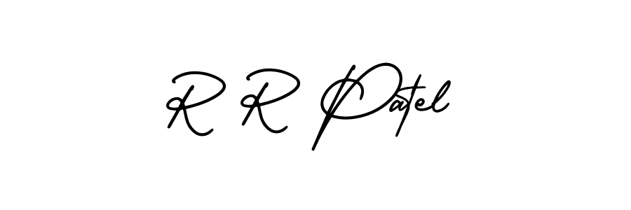 R R Patel stylish signature style. Best Handwritten Sign (AmerikaSignatureDemo-Regular) for my name. Handwritten Signature Collection Ideas for my name R R Patel. R R Patel signature style 3 images and pictures png