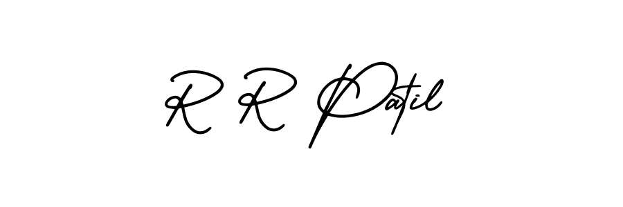 Make a beautiful signature design for name R R Patil. With this signature (AmerikaSignatureDemo-Regular) style, you can create a handwritten signature for free. R R Patil signature style 3 images and pictures png