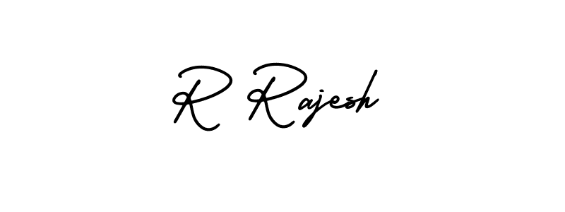 Make a beautiful signature design for name R Rajesh. Use this online signature maker to create a handwritten signature for free. R Rajesh signature style 3 images and pictures png