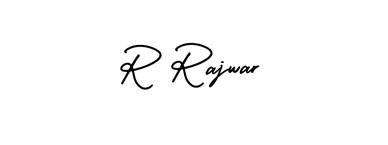 Use a signature maker to create a handwritten signature online. With this signature software, you can design (AmerikaSignatureDemo-Regular) your own signature for name R Rajwar. R Rajwar signature style 3 images and pictures png