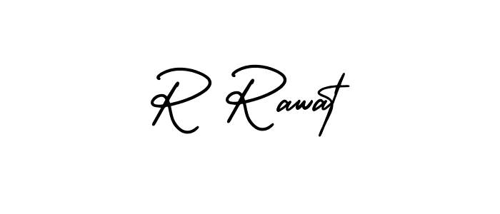 Check out images of Autograph of R Rawat name. Actor R Rawat Signature Style. AmerikaSignatureDemo-Regular is a professional sign style online. R Rawat signature style 3 images and pictures png