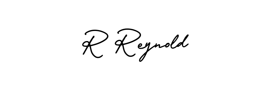 Similarly AmerikaSignatureDemo-Regular is the best handwritten signature design. Signature creator online .You can use it as an online autograph creator for name R Reynold. R Reynold signature style 3 images and pictures png