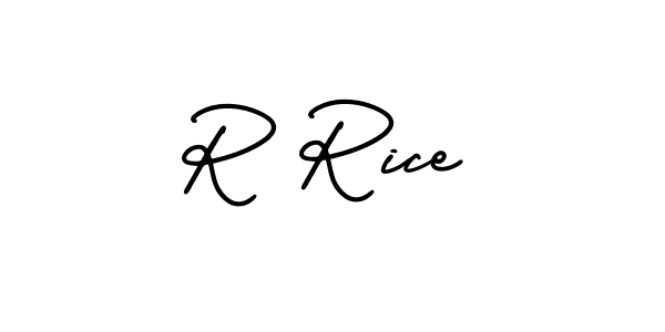 AmerikaSignatureDemo-Regular is a professional signature style that is perfect for those who want to add a touch of class to their signature. It is also a great choice for those who want to make their signature more unique. Get R Rice name to fancy signature for free. R Rice signature style 3 images and pictures png