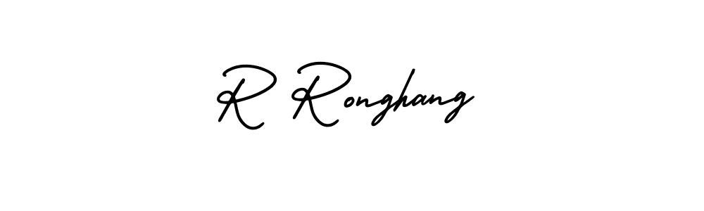 It looks lik you need a new signature style for name R Ronghang. Design unique handwritten (AmerikaSignatureDemo-Regular) signature with our free signature maker in just a few clicks. R Ronghang signature style 3 images and pictures png