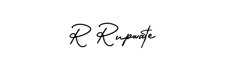 How to make R Rupwate signature? AmerikaSignatureDemo-Regular is a professional autograph style. Create handwritten signature for R Rupwate name. R Rupwate signature style 3 images and pictures png