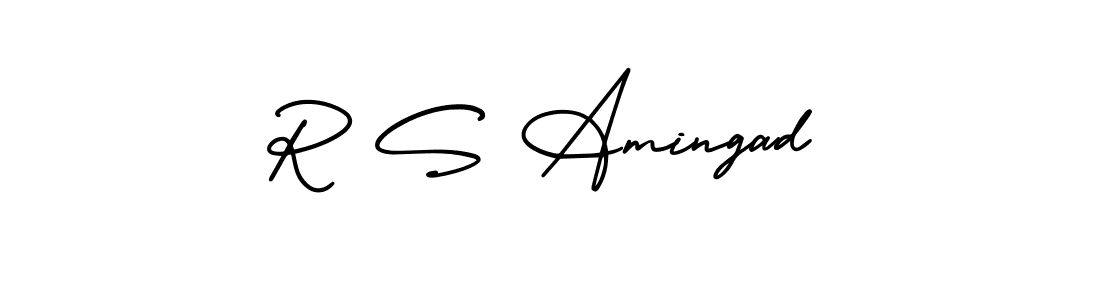 Make a beautiful signature design for name R S Amingad. With this signature (AmerikaSignatureDemo-Regular) style, you can create a handwritten signature for free. R S Amingad signature style 3 images and pictures png