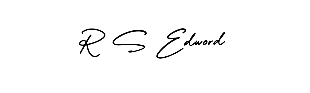 Also we have R S Edword name is the best signature style. Create professional handwritten signature collection using AmerikaSignatureDemo-Regular autograph style. R S Edword signature style 3 images and pictures png