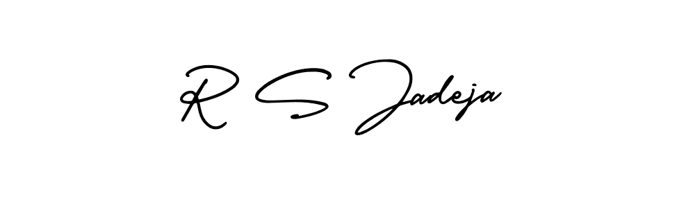 Also You can easily find your signature by using the search form. We will create R S Jadeja name handwritten signature images for you free of cost using AmerikaSignatureDemo-Regular sign style. R S Jadeja signature style 3 images and pictures png