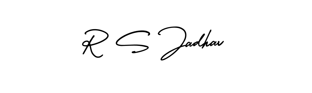 if you are searching for the best signature style for your name R S Jadhav. so please give up your signature search. here we have designed multiple signature styles  using AmerikaSignatureDemo-Regular. R S Jadhav signature style 3 images and pictures png