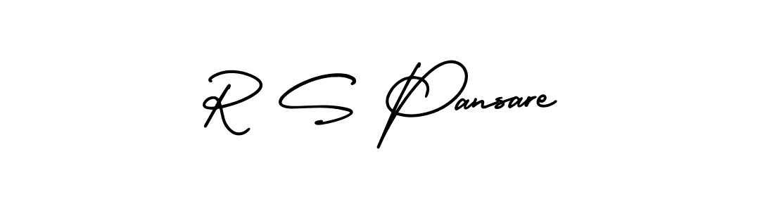 Use a signature maker to create a handwritten signature online. With this signature software, you can design (AmerikaSignatureDemo-Regular) your own signature for name R S Pansare. R S Pansare signature style 3 images and pictures png