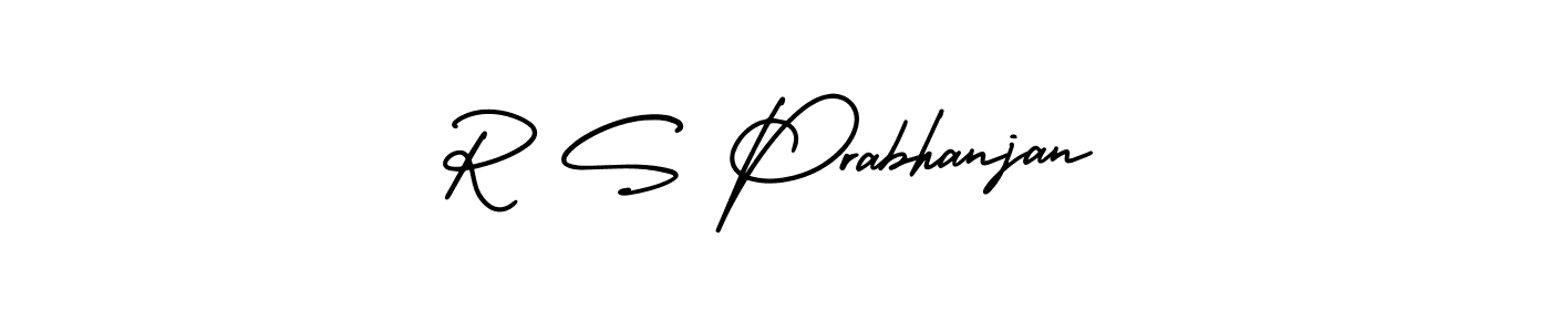 Use a signature maker to create a handwritten signature online. With this signature software, you can design (AmerikaSignatureDemo-Regular) your own signature for name R S Prabhanjan. R S Prabhanjan signature style 3 images and pictures png