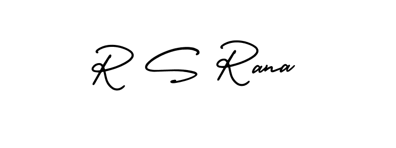 It looks lik you need a new signature style for name R S Rana. Design unique handwritten (AmerikaSignatureDemo-Regular) signature with our free signature maker in just a few clicks. R S Rana signature style 3 images and pictures png