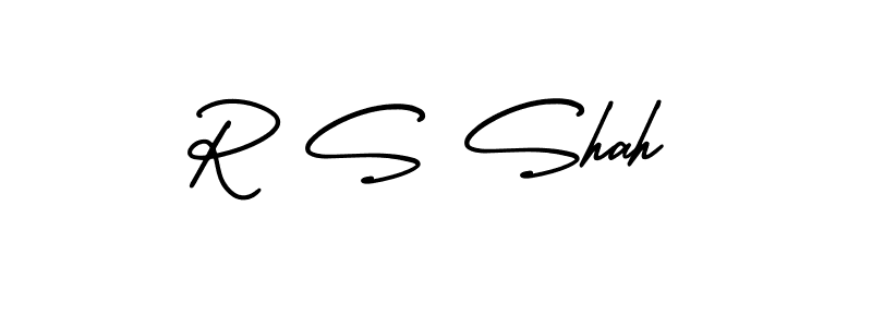 You should practise on your own different ways (AmerikaSignatureDemo-Regular) to write your name (R S Shah) in signature. don't let someone else do it for you. R S Shah signature style 3 images and pictures png