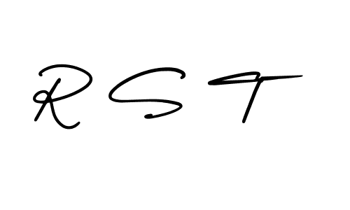 Design your own signature with our free online signature maker. With this signature software, you can create a handwritten (AmerikaSignatureDemo-Regular) signature for name R S T. R S T signature style 3 images and pictures png