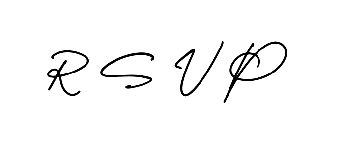 This is the best signature style for the R S V P name. Also you like these signature font (AmerikaSignatureDemo-Regular). Mix name signature. R S V P signature style 3 images and pictures png